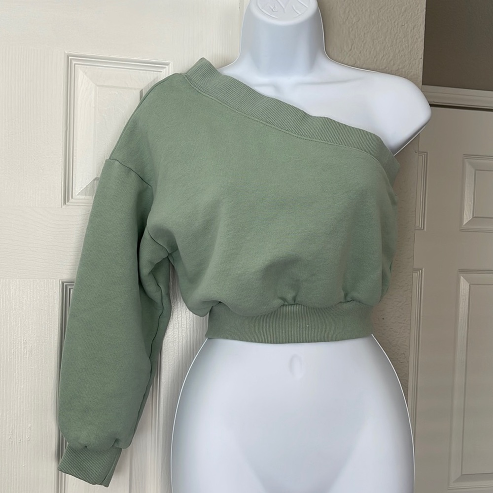 One Shoulder Sweater Top